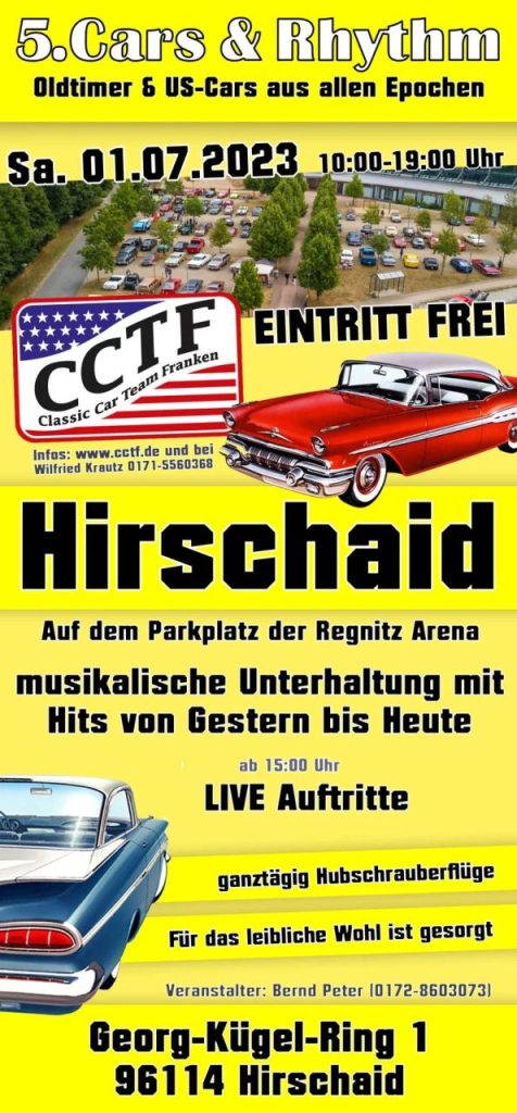 Flyer 5. Cars & Rhythm Hirschhaid CCTF